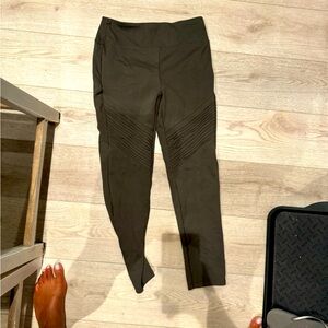 Olive green stretch pants